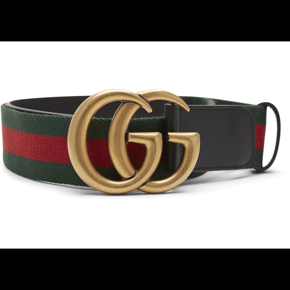NWT Gucci elastic belt with Double G belt